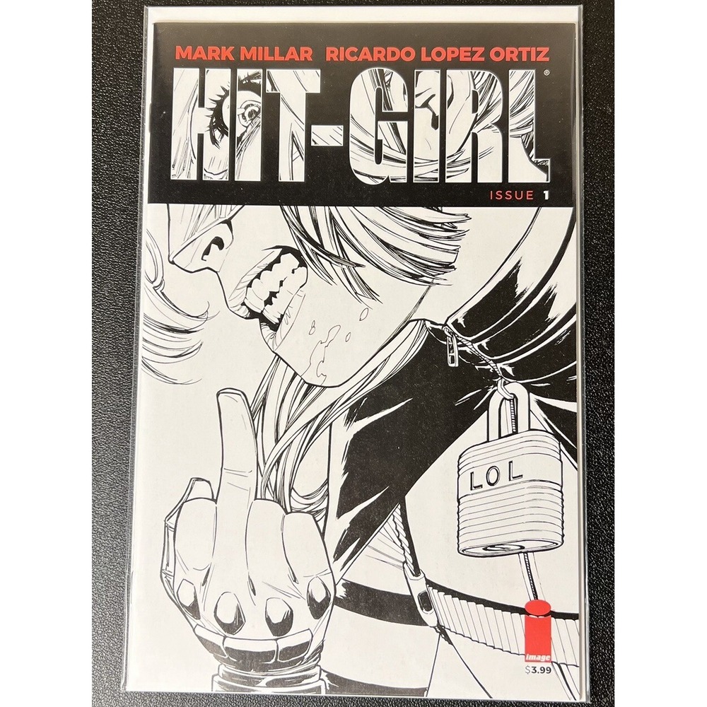 Hit-Girl #1 Reeder Black & White Sketch Variant 2018